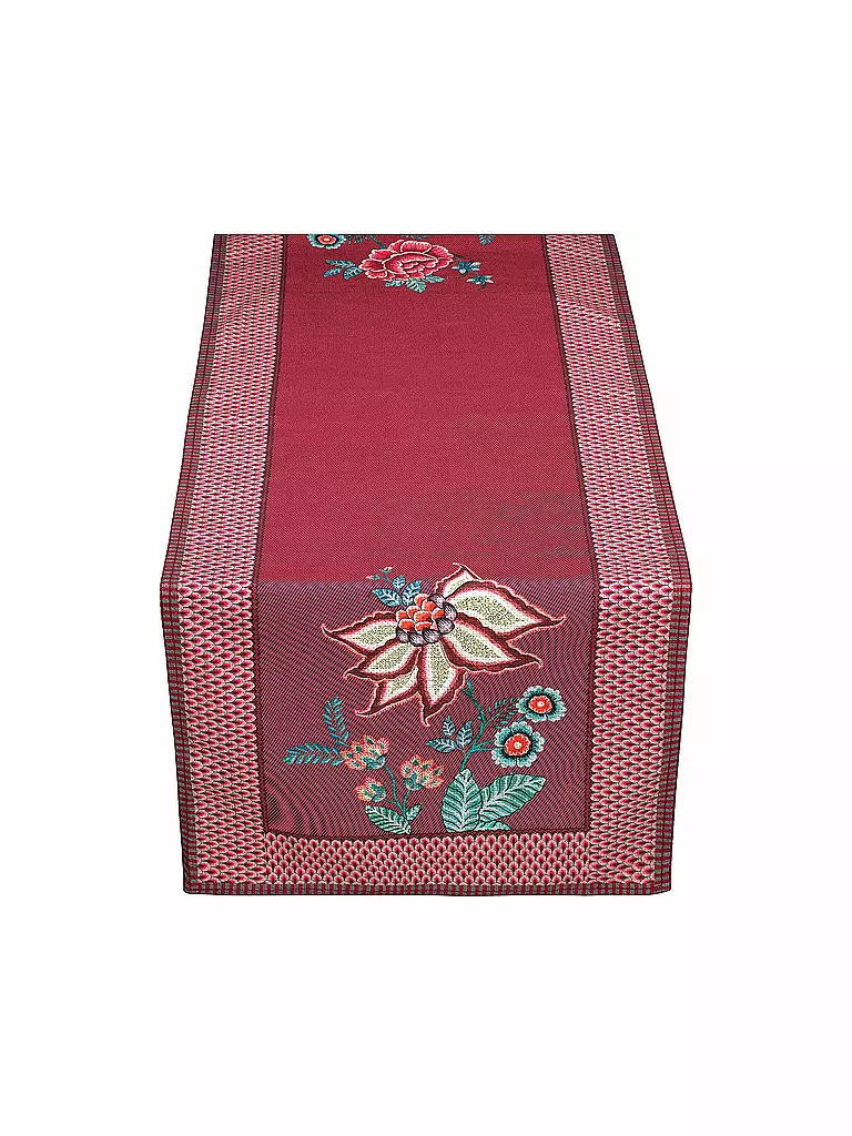 PIP STUDIO | Tischläufer 50x150cm FLOWER FESTIVAL dark pink | beere