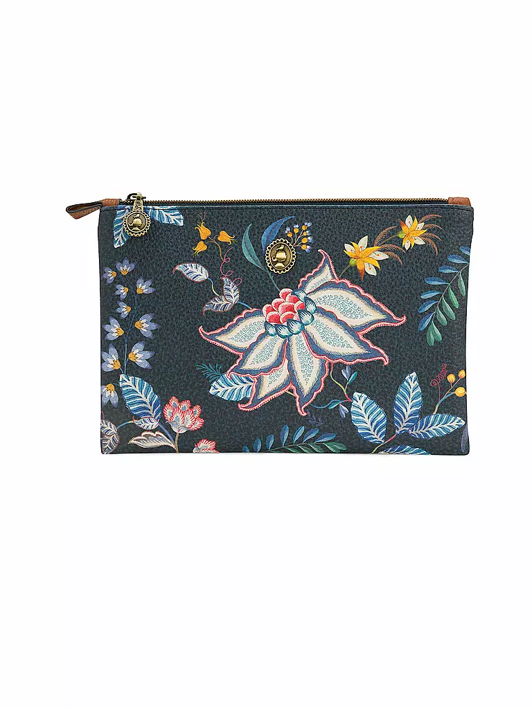 PIP STUDIO | Toilettetasche Flower Festival M 24x15,5cm Dark Blue | dunkelblau