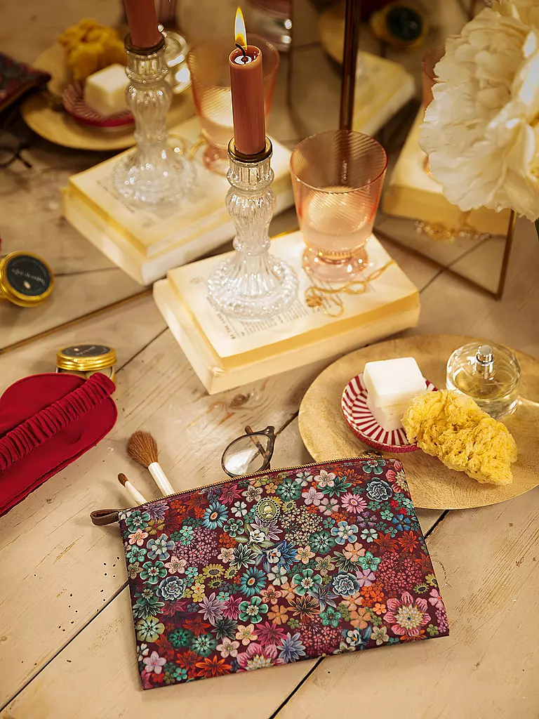 PIP STUDIO | Toilettetasche TUTTI I FIORI 24x15,5cm Pink | dunkelblau