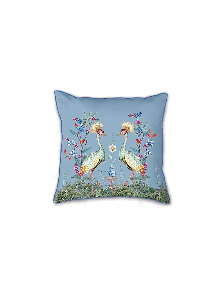 PIP STUDIO | Zierkissen gefüllt 53x53cm Flirting Birds Blue | blau