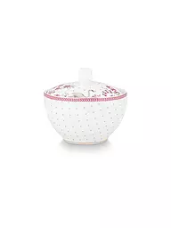 PIP STUDIO | Zuckerdose 300ml JOLIE DOTS Gold/Pink | Weiss
