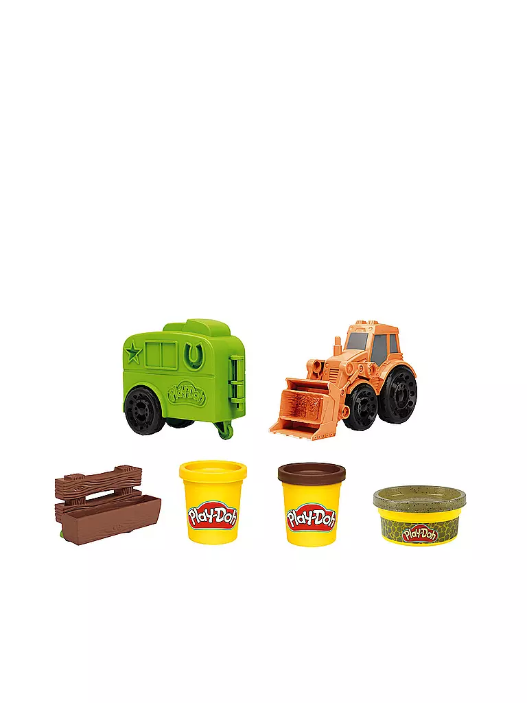 PLAY-DOH | Knete - Wheels Traktor und Pferdeanhänger | keine Farbe