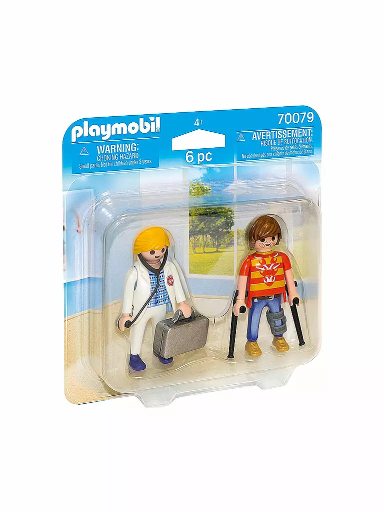 PLAYMOBIL | Ärztin und Patient 70079 | blau