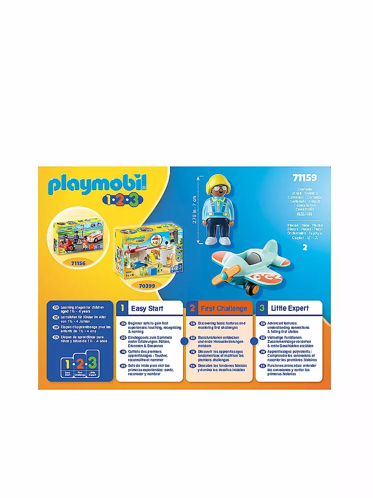 PLAYMOBIL | 1,2,3 - Flugzeug 71159 | keine Farbe