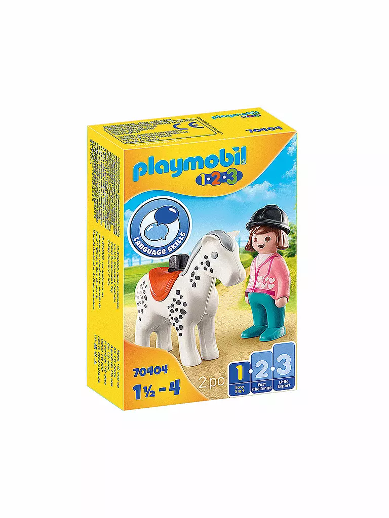 PLAYMOBIL | 1,2,3 - Reiterin mit Pferd 70404 | keine Farbe