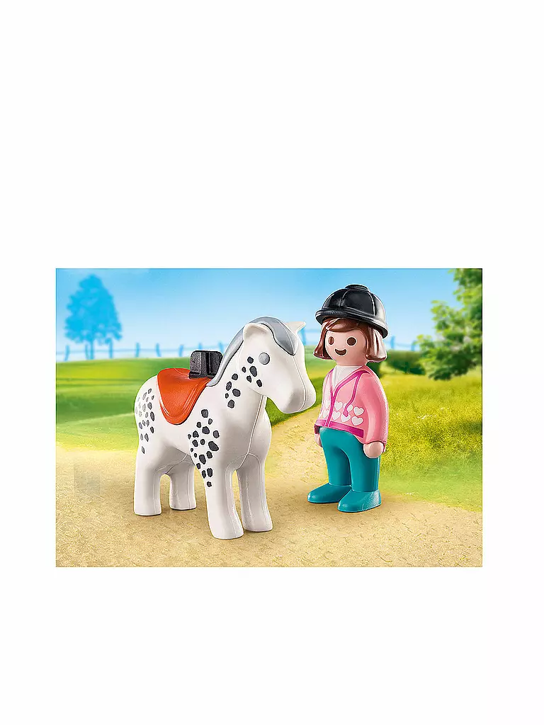 PLAYMOBIL | 1,2,3 - Reiterin mit Pferd 70404 | keine Farbe