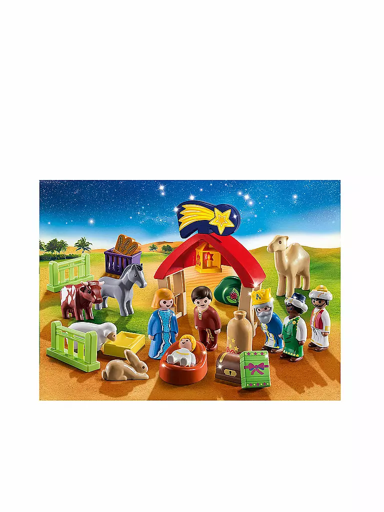 PLAYMOBIL | 1,2,3 Adventskalender - Weihnachtskrippe 70259 | keine Farbe