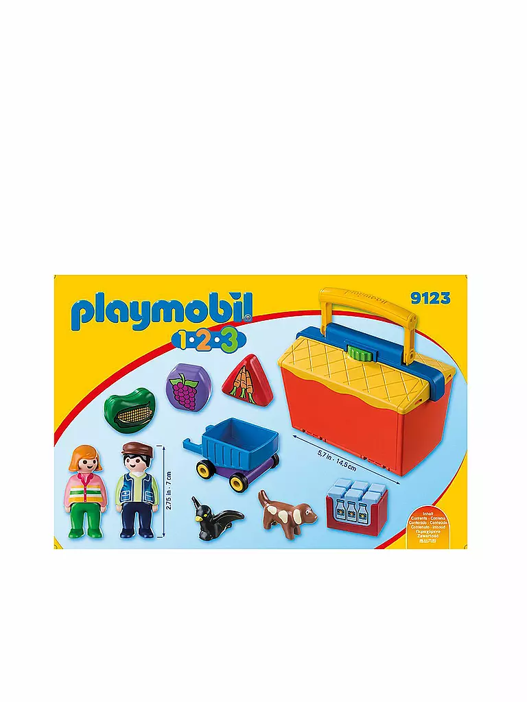 PLAYMOBIL | 1,2,3 Mein Marktstand zum Mitnehmen 9123 | keine Farbe