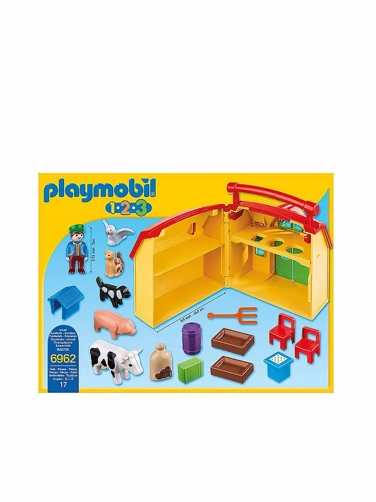 PLAYMOBIL | 1,2,3 Mein Mitnehm Bauernhof  6962 | keine Farbe