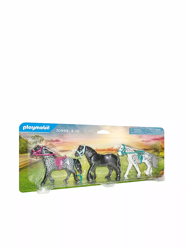 PLAYMOBIL | 3 Pferde: Friese, Knabstrupper & Andalusier 70999 | keine Farbe