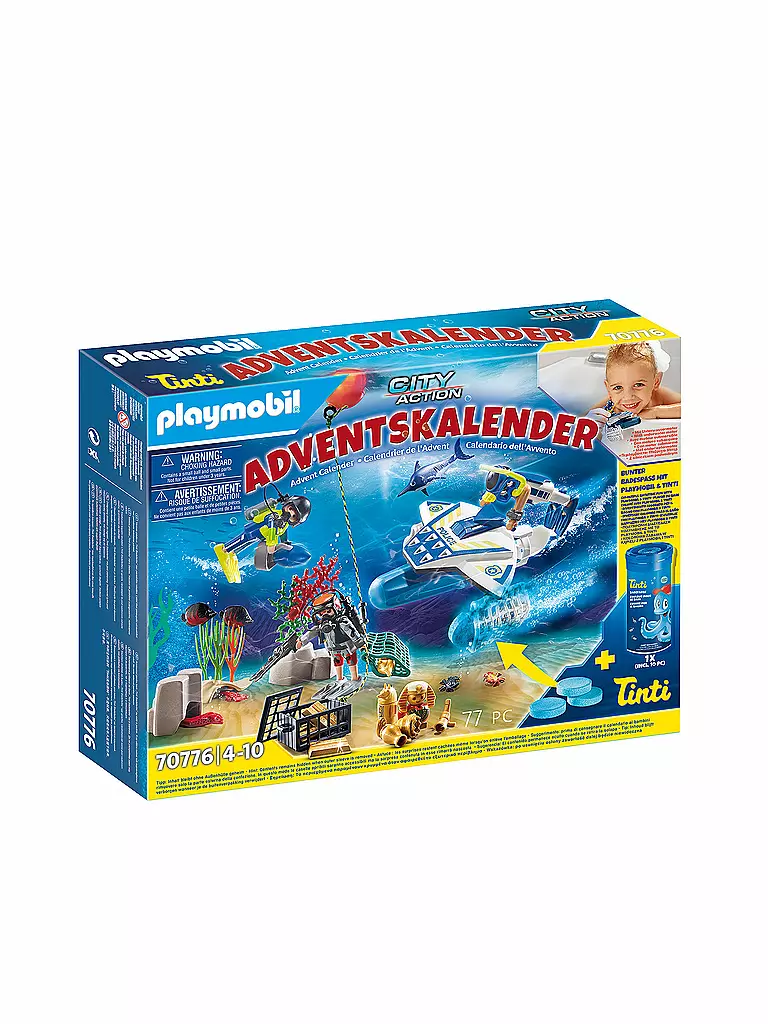 PLAYMOBIL | Adventskalender  "Badespaß Polizeitaucheinsatz" 70776 | keine Farbe