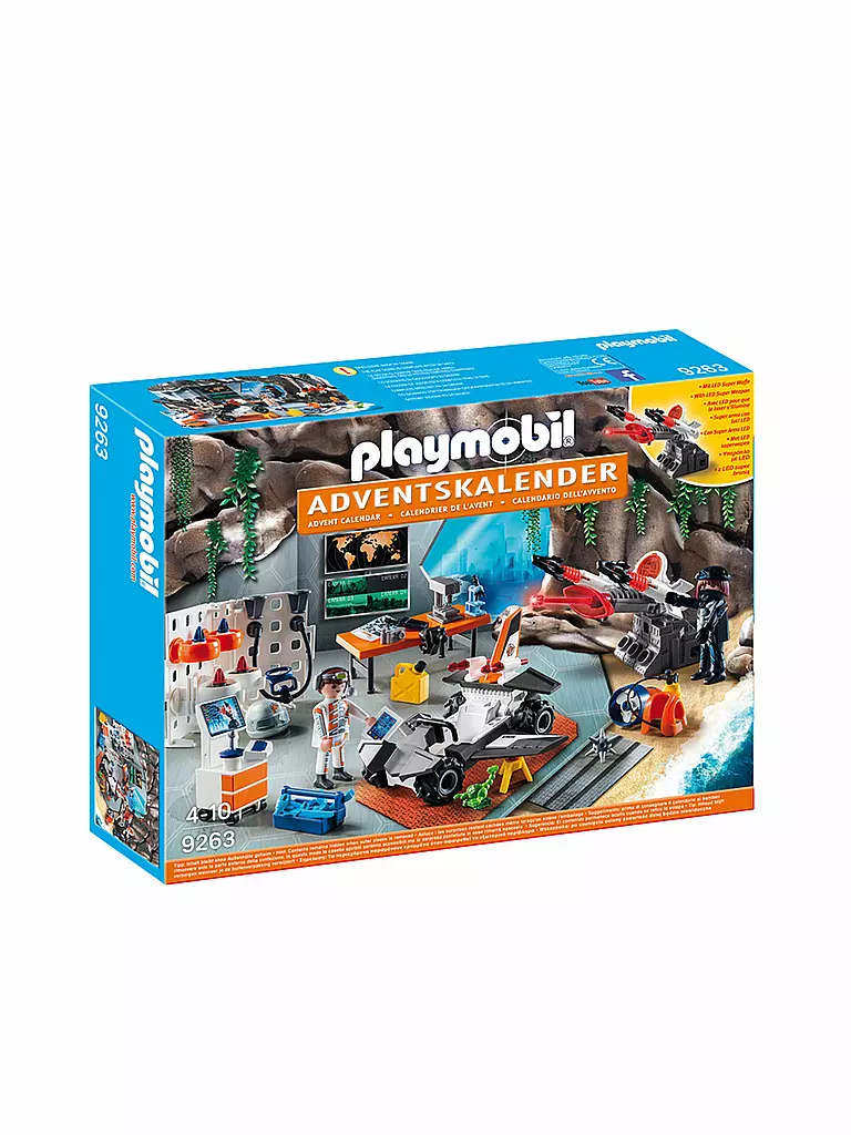 PLAYMOBIL | Adventskalender Spy Team Werkstatt  9263 | transparent