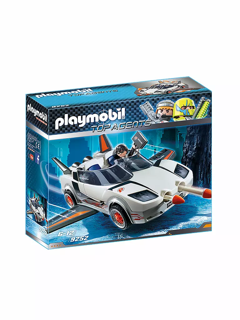 PLAYMOBIL | Agent P-S Spy Racer 9252 | transparent