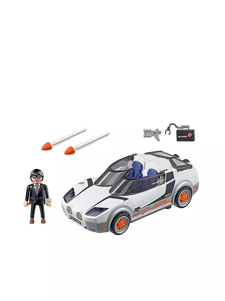 PLAYMOBIL | Agent P-S Spy Racer 9252 | transparent