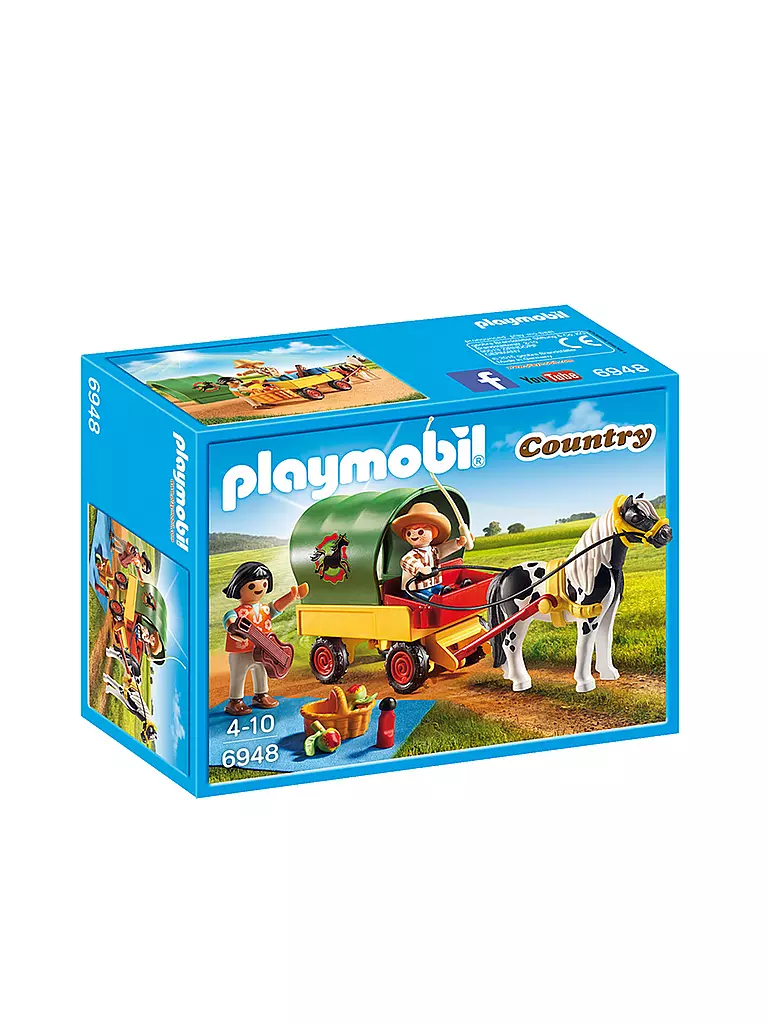 PLAYMOBIL | Ausflug mit Ponywagen 6948 | transparent