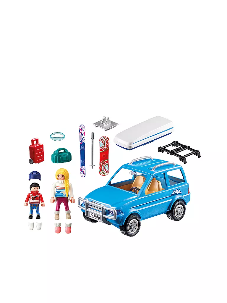 PLAYMOBIL | Auto mit Dachbox 9281 | transparent