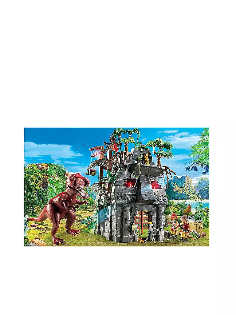 PLAYMOBIL | Basecamp mit T-Rex 9429 | transparent