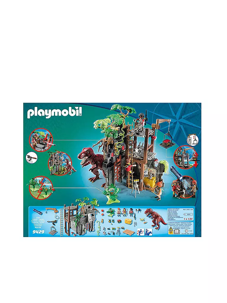 PLAYMOBIL | Basecamp mit T-Rex 9429 | transparent