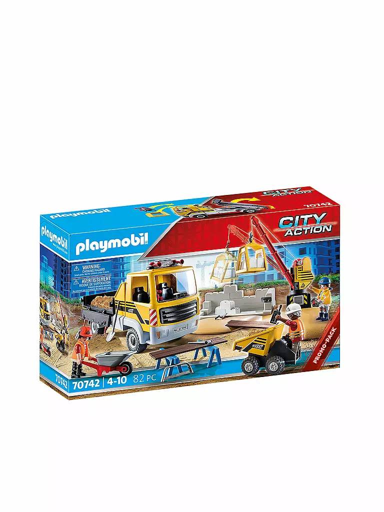 PLAYMOBIL | Baustelle mit Kipplaster 70742 | keine Farbe