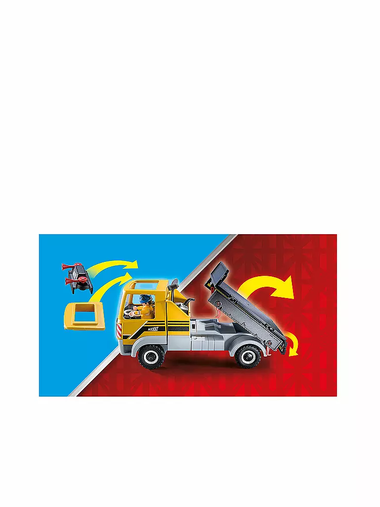 PLAYMOBIL | Baustelle mit Kipplaster 70742 | keine Farbe