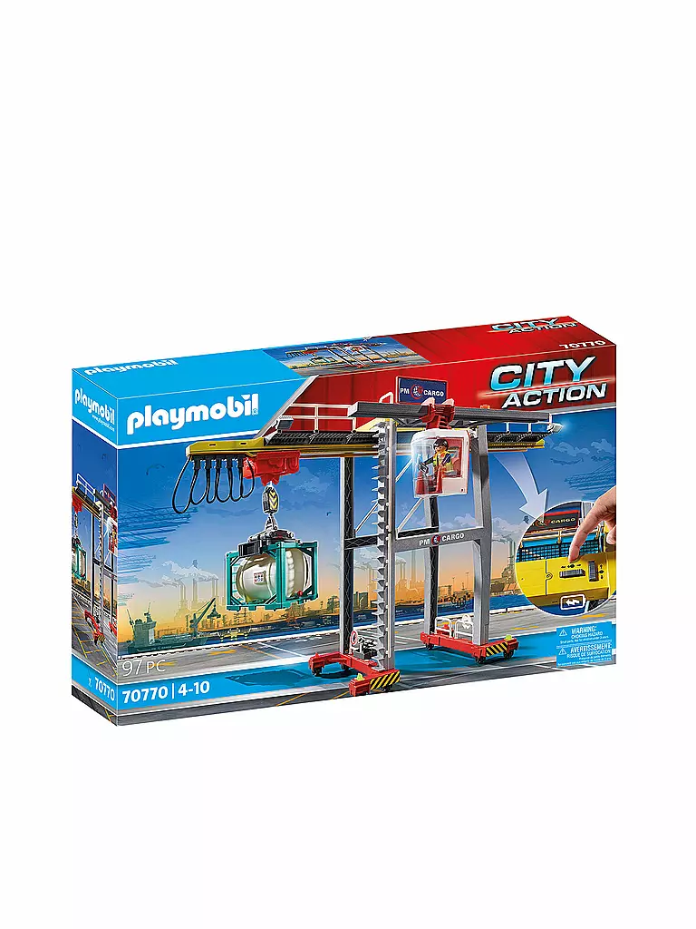 PLAYMOBIL | Cargo - Portalkran mit Containern 70770 | keine Farbe