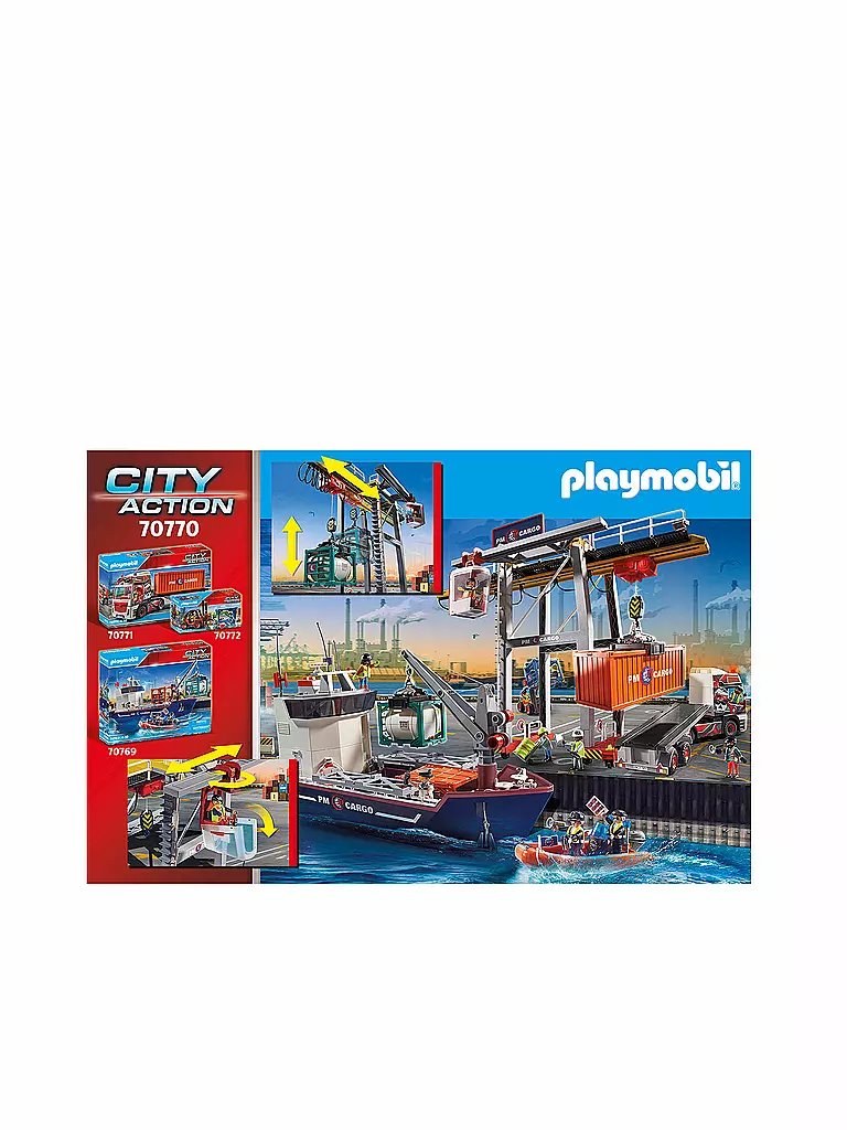 PLAYMOBIL | Cargo - Portalkran mit Containern 70770 | keine Farbe