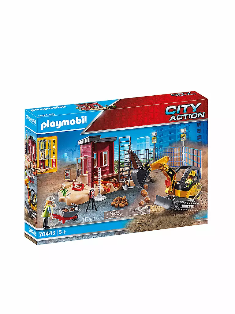 PLAYMOBIL | City Action -Minibagger mit Bauteil 70443 | keine Farbe