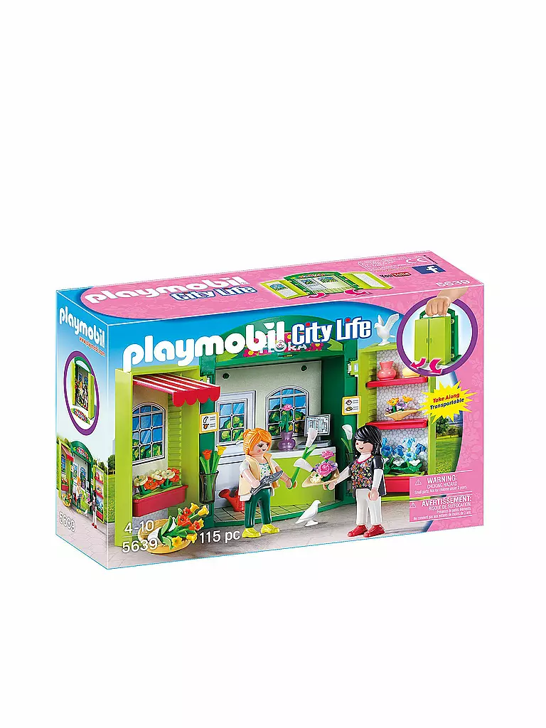 PLAYMOBIL | City Life - Aufklapp-Spiel Box -  Blumenladen 5639 | 