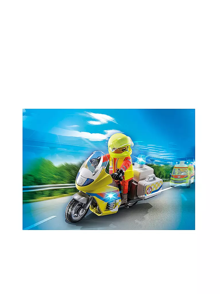PLAYMOBIL | City Life - Notarzt-Motorrad mit Blinklicht 71205 | keine Farbe