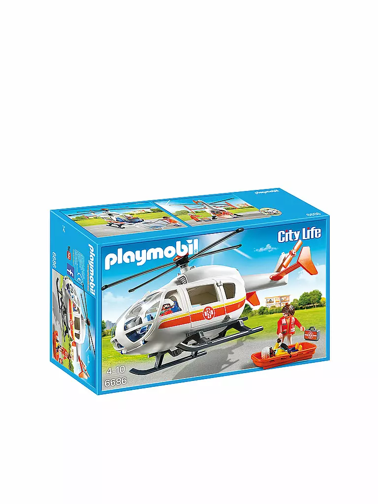 PLAYMOBIL | City Life - Rettungshelikopter 6686 | transparent