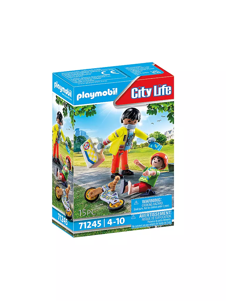 PLAYMOBIL | City Life - Sanitäter mit Patient 71245 | keine Farbe