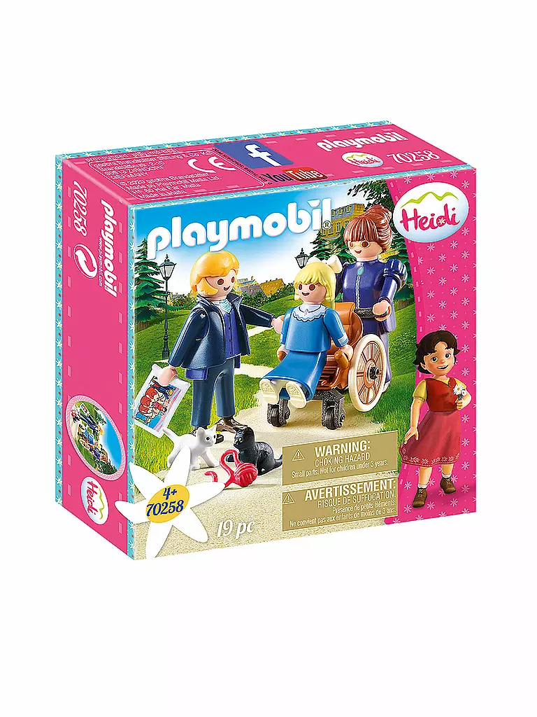 PLAYMOBIL | Clara mit Vater und Fräulein Rottenmeier 70258 | bunt