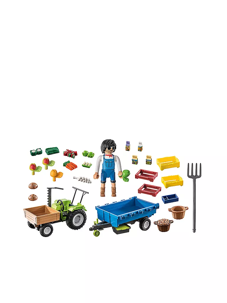 PLAYMOBIL | Country - Traktor mit Hänger 71249 | keine Farbe