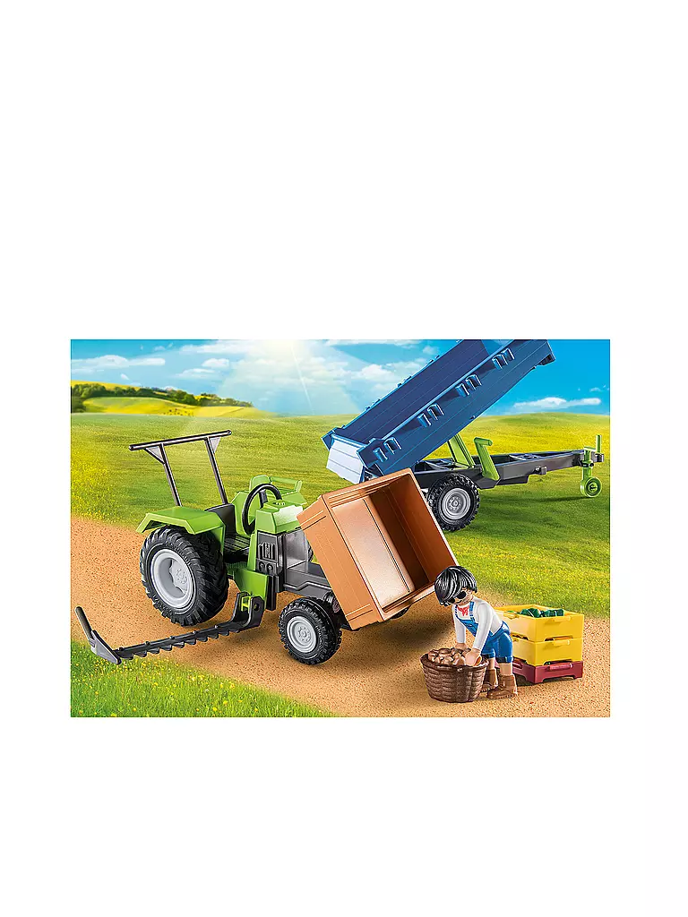 PLAYMOBIL | Country - Traktor mit Hänger 71249 | keine Farbe