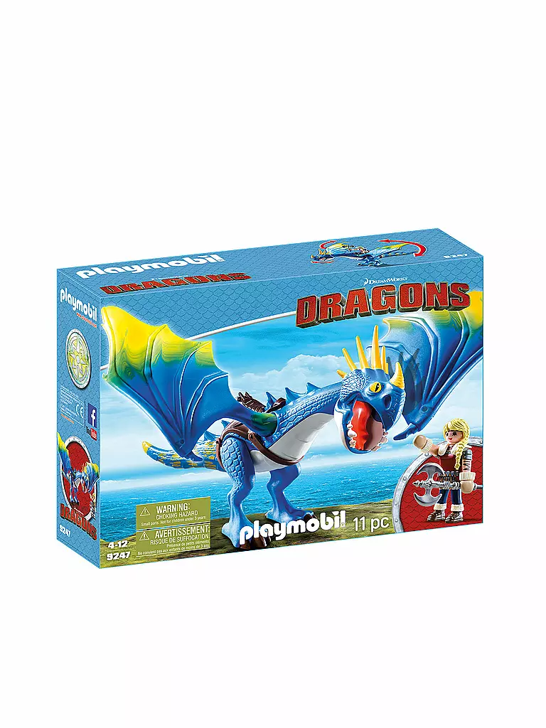 PLAYMOBIL | Dragon - Astrid mit Strumpfeil 9247 | transparent