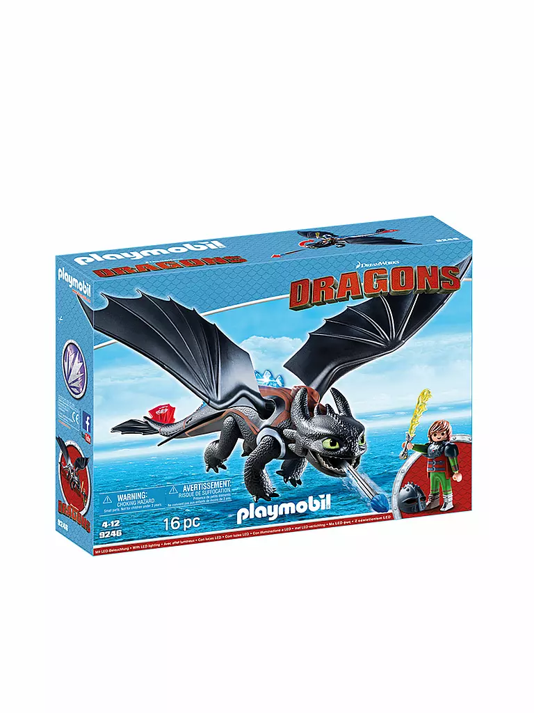 PLAYMOBIL | Dragon - Hicks mit Ohnezahn 9246 | transparent