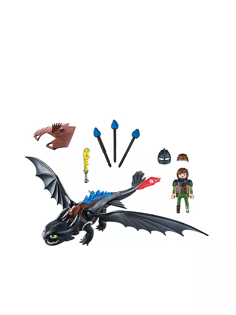 PLAYMOBIL | Dragon - Hicks mit Ohnezahn 9246 | transparent