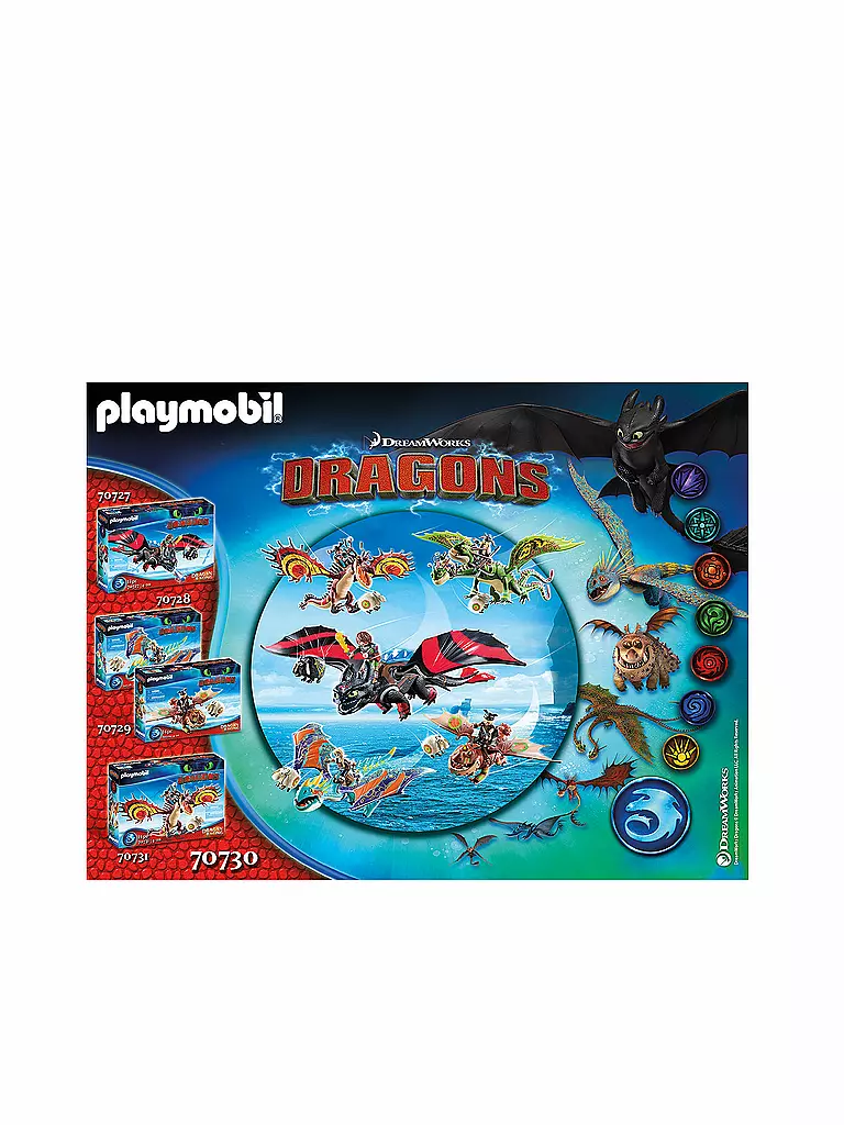 PLAYMOBIL | Dragon Racing: Raffnuss und Taffnuss mit Kotz und Würg 70730 | keine Farbe