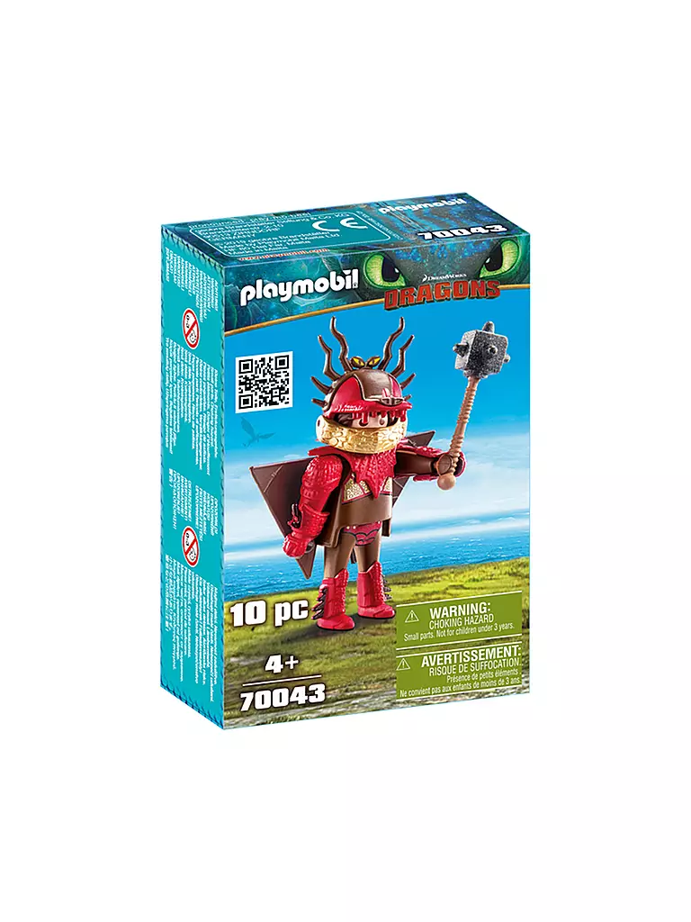 PLAYMOBIL | Dragons - Rotzbacke mit Fluganzug 70043 | blau