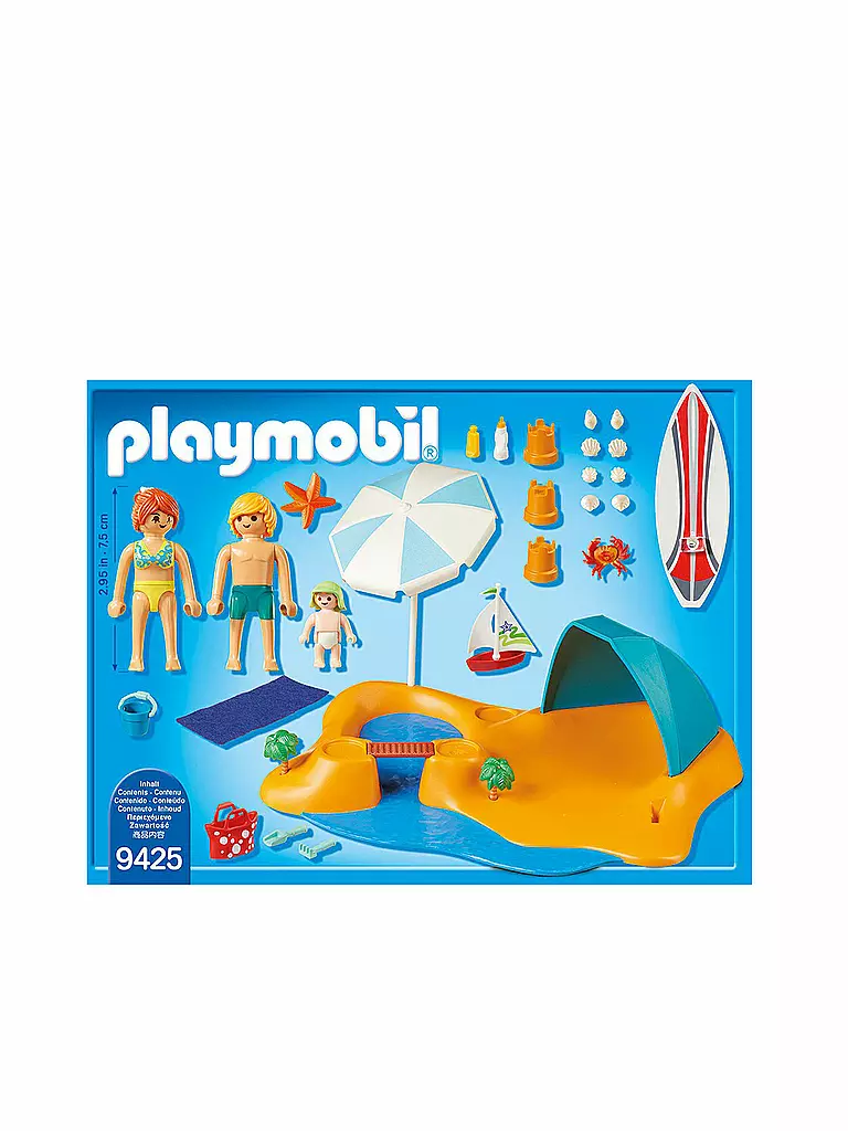 PLAYMOBIL | Familie am Strand 9425 | transparent