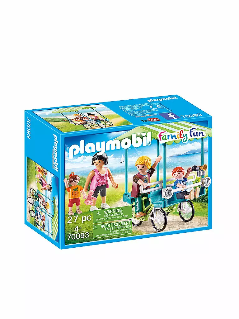 PLAYMOBIL | Familien Fahrrad 70093 | blau