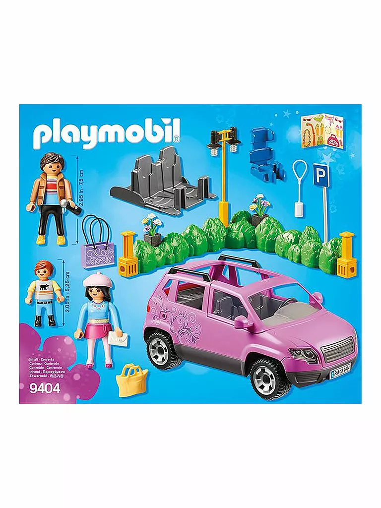 PLAYMOBIL | Familien-PKW mit Parkbucht 9404 | transparent