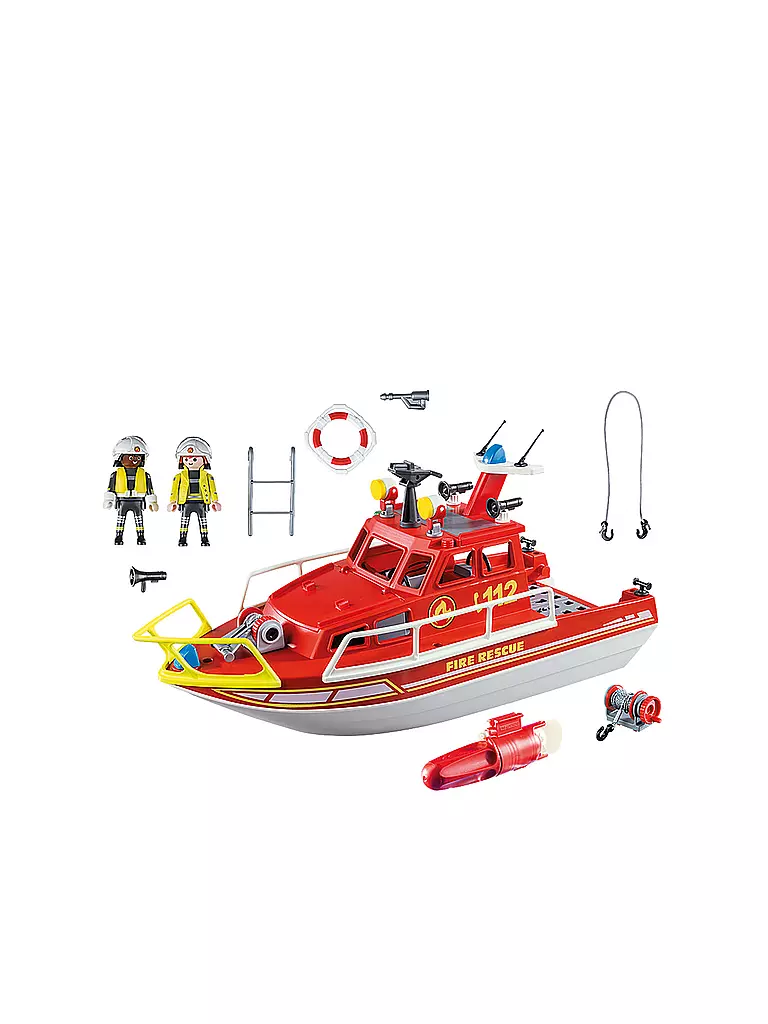 PLAYMOBIL | Feuerlöschboot 70147 | transparent