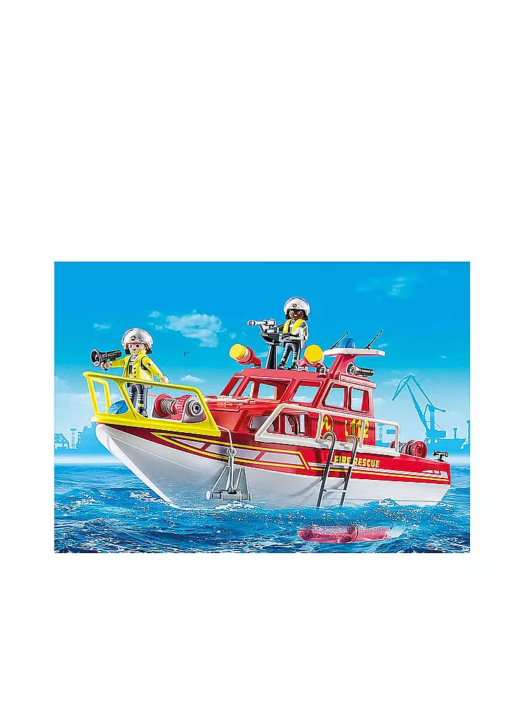 PLAYMOBIL | Feuerlöschboot 70147 | transparent