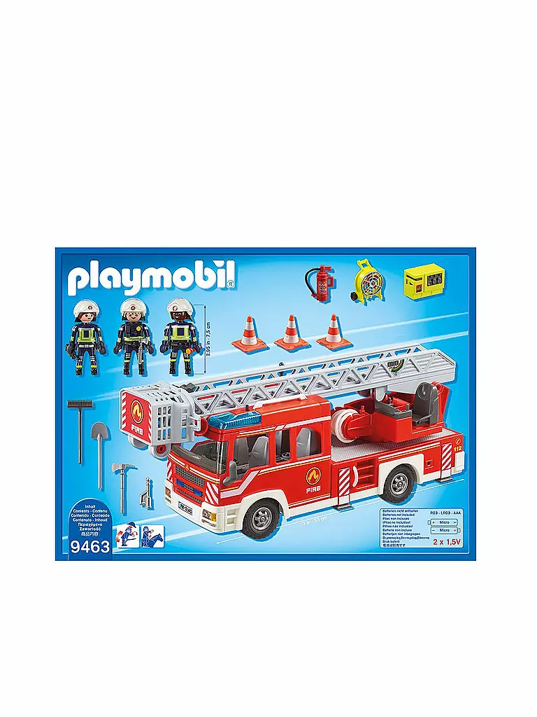 PLAYMOBIL | Feuerwehr-Leiterfahrzeug 9463 | keine Farbe