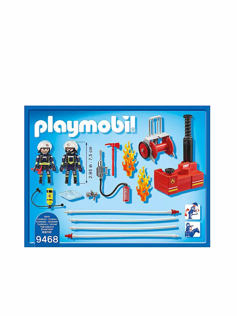 PLAYMOBIL | Feuerwehr-Männer mit Löschpumpe 9468 | keine Farbe