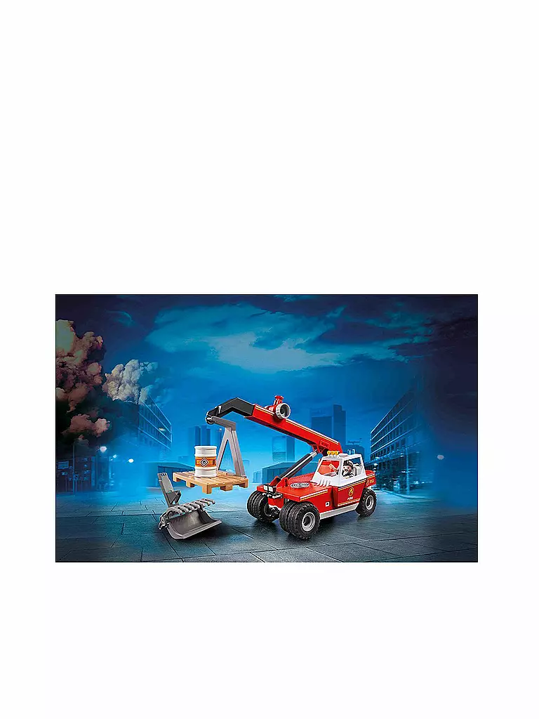 PLAYMOBIL | Feuerwehr-Teleskoplader 9465 | transparent