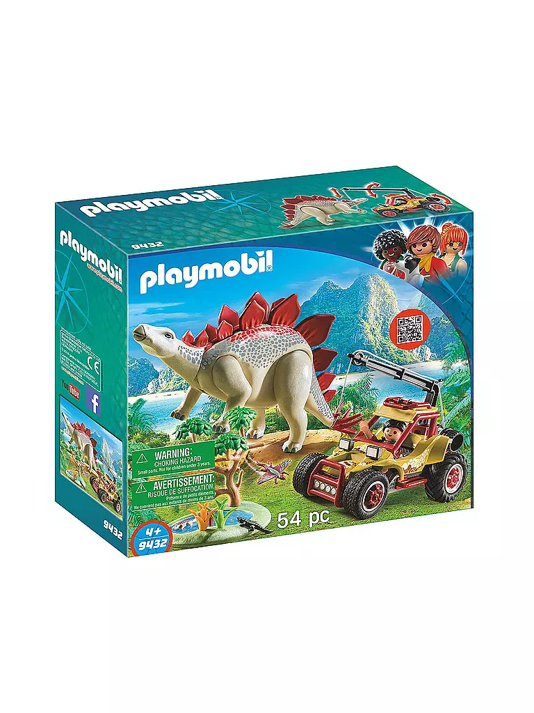 PLAYMOBIL | Forschermobil mit Stegosaurus 9432 | transparent