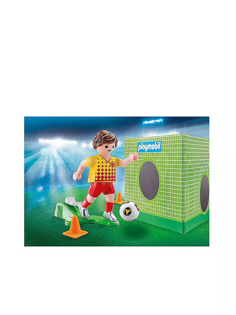 PLAYMOBIL | Fußballspieler mit Torwand 70157 | transparent