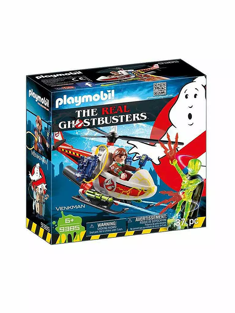 PLAYMOBIL | Ghostbusters - Venkmann mit Helikopter 9385 | transparent
